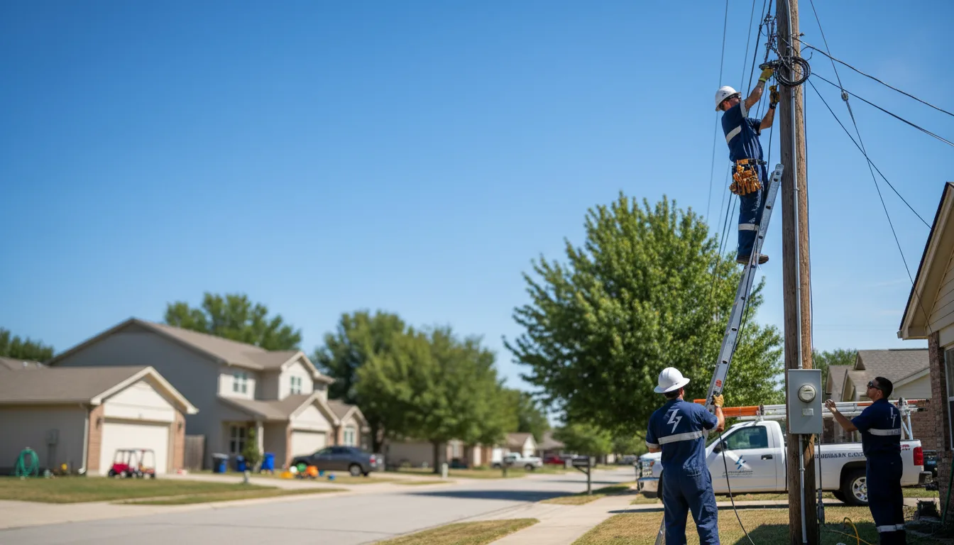 Residential electrician providing installation services in State Line, MS